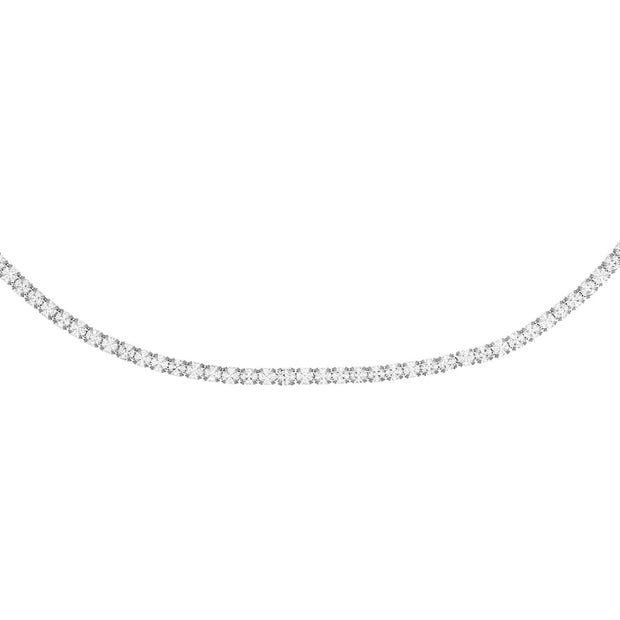 ADINA's Classic 2mm Tennis Necklace in White Gold