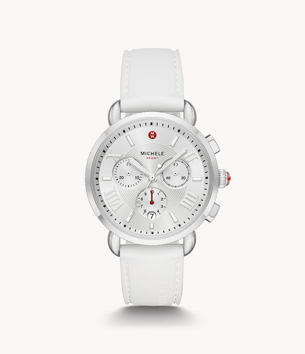 Michele Sporty Sport Sail Stainless White Watch
