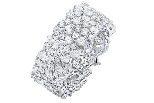 CRISLU Statement Cluster Large Eternity Band