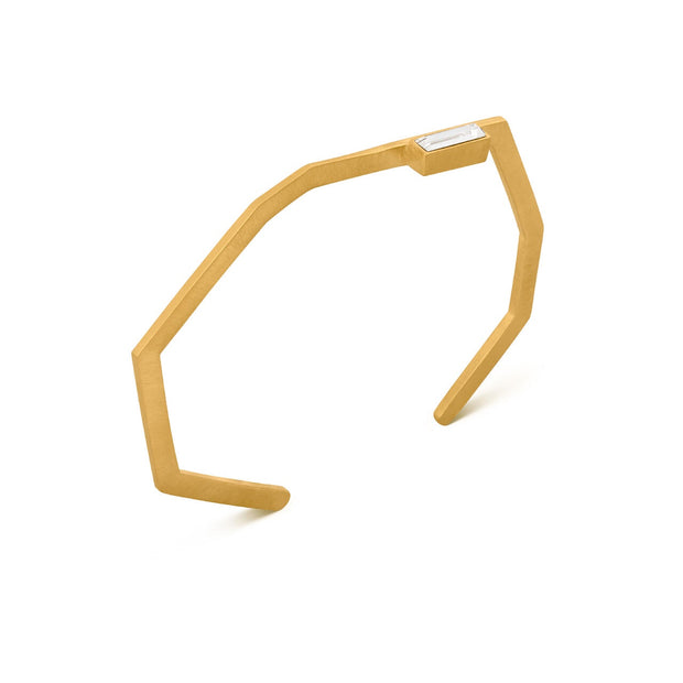 Geoda Bangle in Yellow Gold